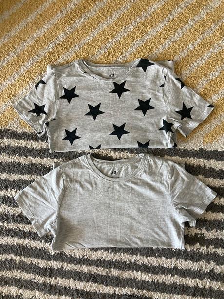Tričká na dvor 122/128, h&m,122