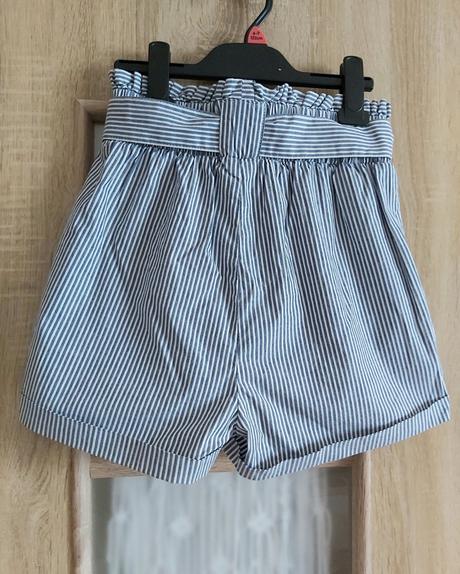 Modré dámske pruhované kraťasy only smilla, only,xs