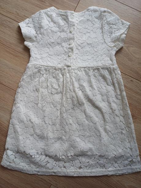 Biele šaty, bonprix,86