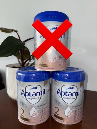 2 neotvorené balenia umelého mliečka  6+ m, 