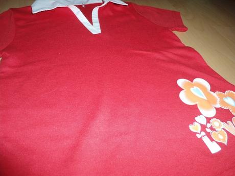 Cervene tricko / kratky rukav, 122