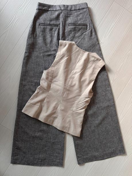 H&m - ľanový komplet, 34