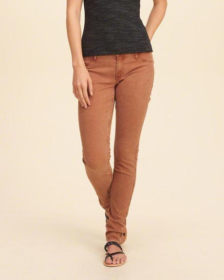 Skoricove skinny riflicky hollister vel. 3r/26/s, abercrombie&fitch,m / s
