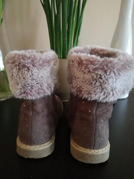 Čižmičky s kožušinkou na zips, cupcake,28