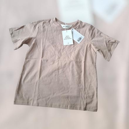 Voľné tričko z bavlny pima, h&m,122 / 128