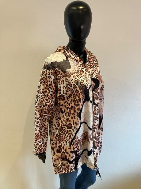 Dámska vzorovaná mikina s kapucňou (uni), l / m / xl