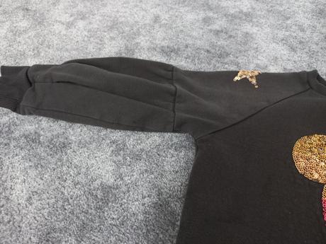 Dlhsia mikina s flitrami, f&f, 122, f&f,122