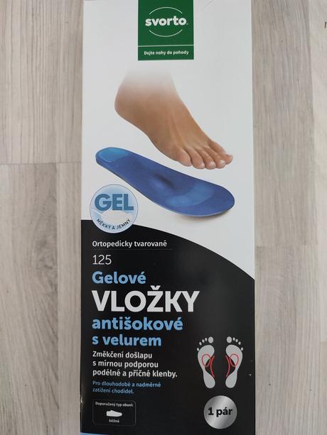 Ortopedické gélové vložky do topánok, 39