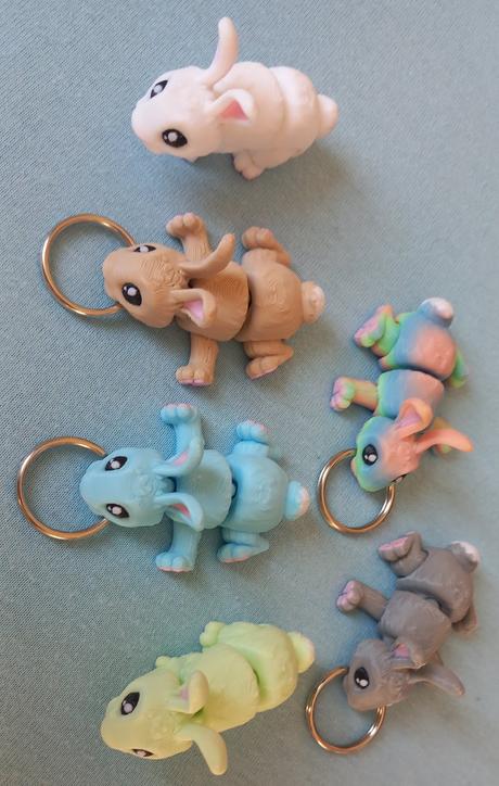 Kľúčenka z 3d zajačik,