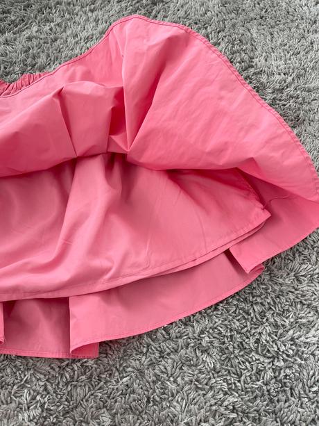 Ružová sukňa hm s vreckami, h&m,38