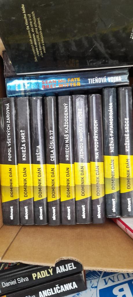 Daniel silva nové knihy od 10e/ks, ruším zbierky,