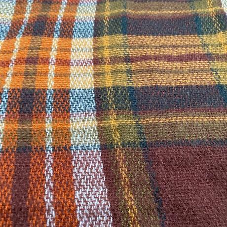 Károvaný oranžovo-hnedý šál, h&m