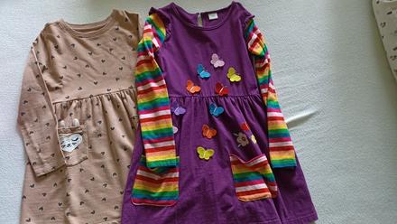 2x bavlnené šaty veľ 128, sinsay,128