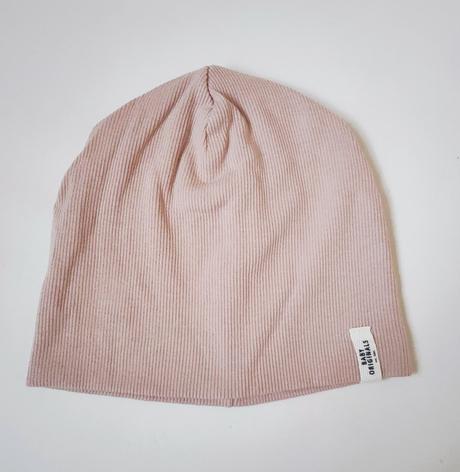 Rebrovaná béžová čiapočka, h&m,74