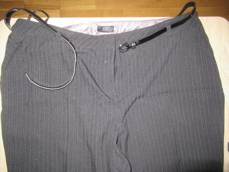 Elegantné nohavice + opasok, f&f,46