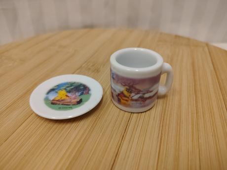 Zber mini porcelán pre bábiky macko pú 2 ks disney,