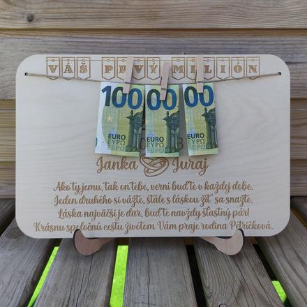 Svadobný dar - prvý milión,