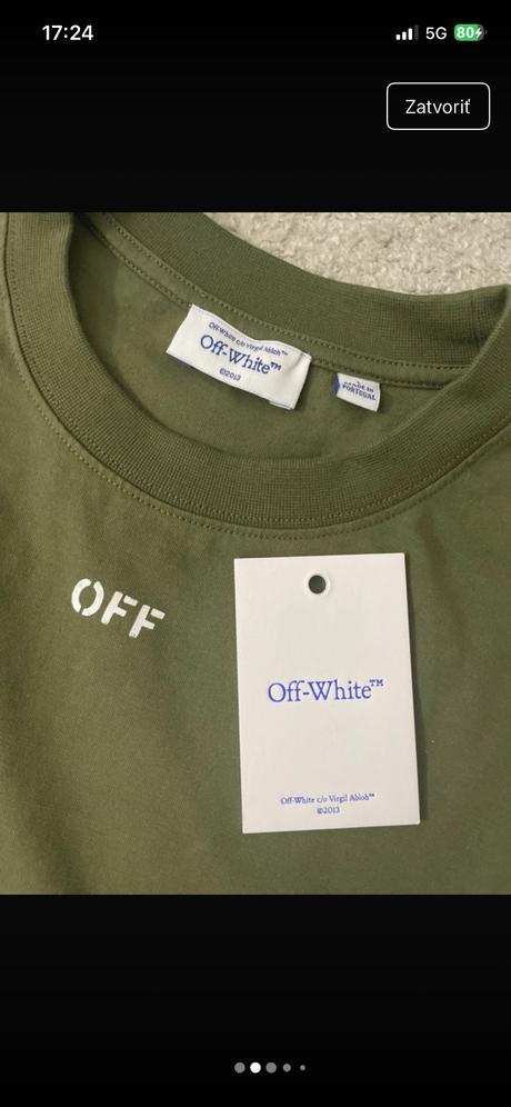 Off white tričko, l