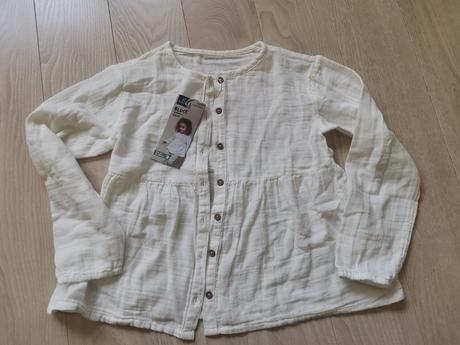 Nová bio bavlna košieľka, tchibo,128