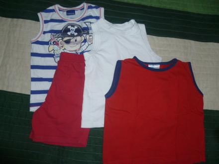 Letné tričká  na doma 3ks, cherokee,98