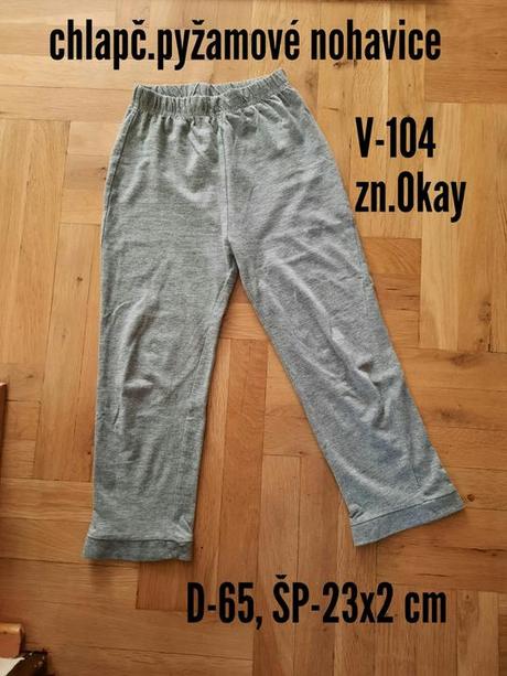 Chlapčenské pyžamové nohavice- 2 ks, okay,104