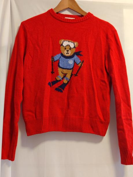 Subdued orig. jedinečný dámsky červený svetrík, s