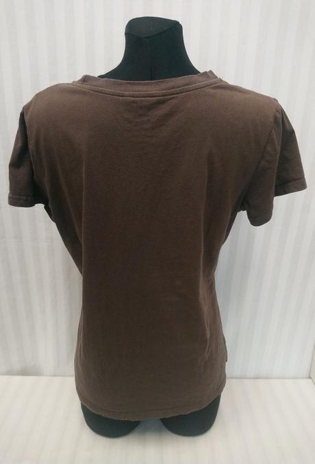 Dámsky hnedý top s motívom, shein, l, l