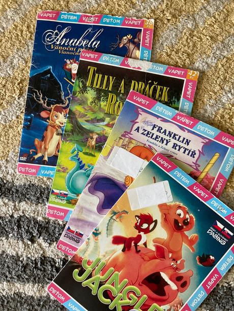 Dvd vapet rozprávky 4ks,