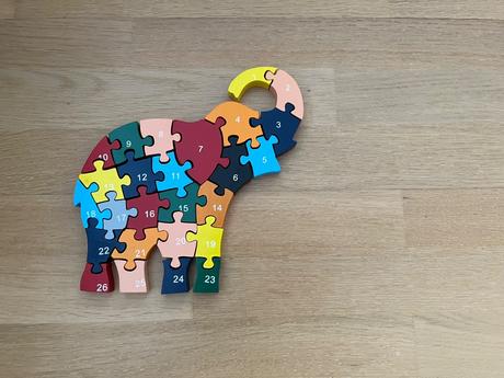 Puzzle - slon,