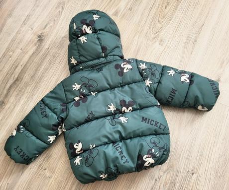 Zimná bunda mickey 74 na 6-9 mesiacov, h&m,74