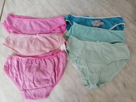 Nohavičky pre dievčatka 6 ks vel. 6-7 rokov, f&f,116