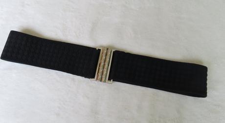 Čierny elastický opasok, veľ. m-l, 