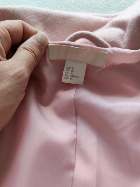Flaušový kabát, h&m,40