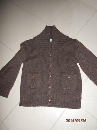 Svetrik hnedy, f&f,104