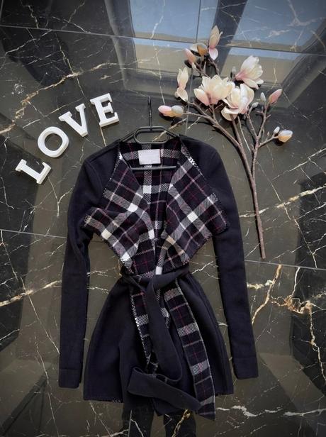 Kabátik s káro podšívkou, gate,xs