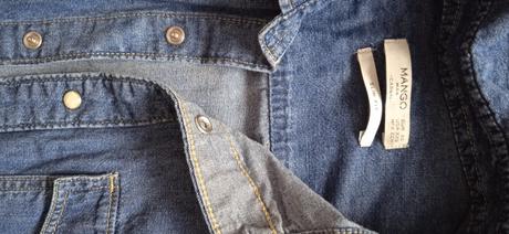 Predám riflovu bluzku, mango,xs