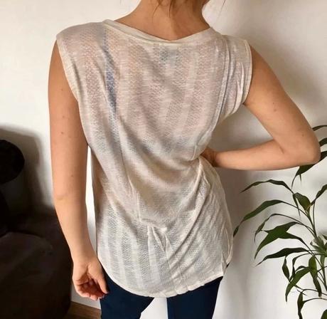 Svetle bezove tilko se vzorovanymi zady forever 21, s