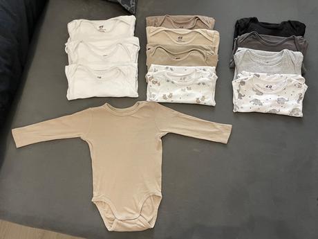 Body s dlhým rukávom hm 80, h&m,80