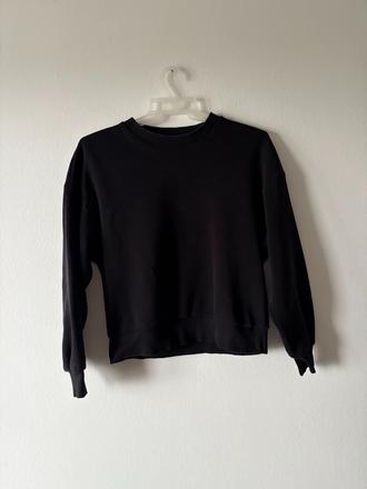 Čierna, basic mikina, s