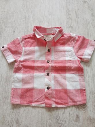 Košeľa krátky rukáv 74 6-9 mes. next, next,74