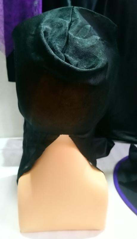 4-dielny kostým bosorka šaty plášť maska klobú s/l, 