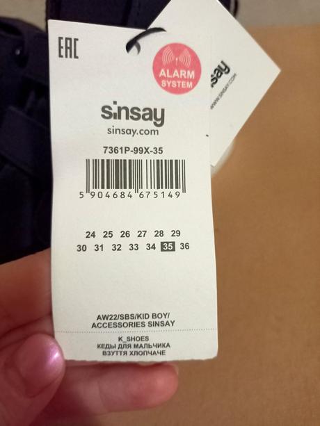 Topánky na prechodné obdobie, sinsay,34
