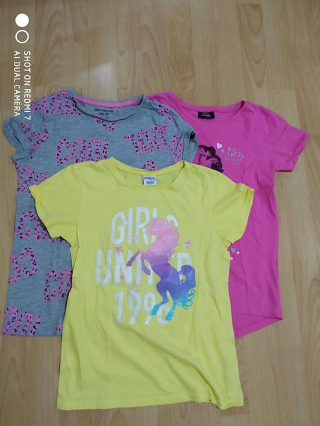 3x tričká veľ.146/152, takko,146