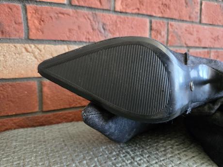 Zara prechodné čižmičky čierny denim, zara,40