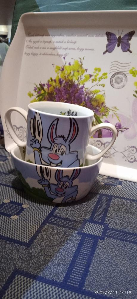 Súprava hrnček a miska,