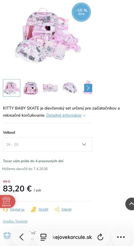 Kolieskové korčule s vybavením, 29
