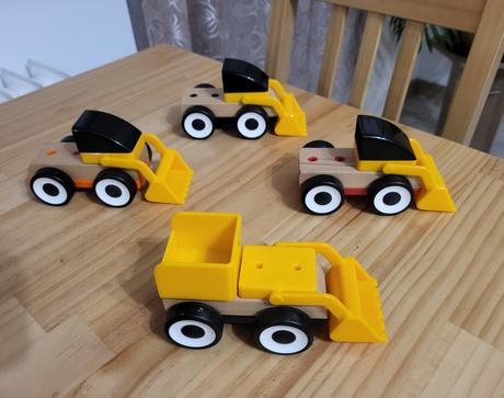 Zbierka drevených vozidiel ikea lillabo, 