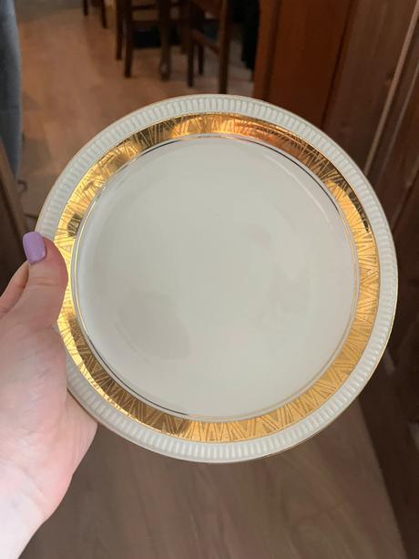 5ks sada retro czechoslovakia plytkych tanierov, 