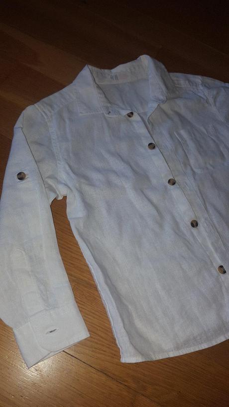 Ľanová košeľa, 3-4 roky, h&m,104