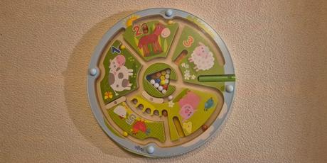 Magnetický labyrint s perom (farma a čísla),